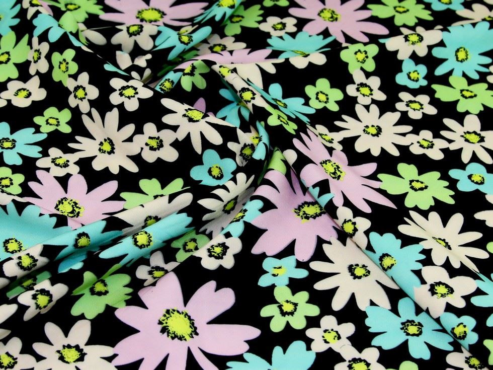 John Kaldor Barbi Four Way Stretch Suiting Fabric Black