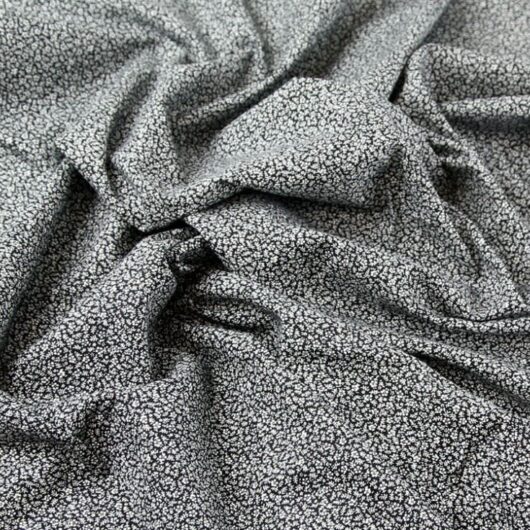John Louden 100% Cotton Fabric White on Black
